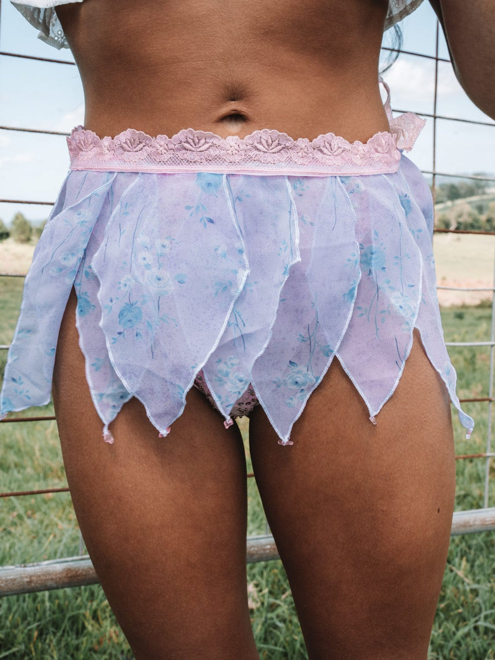 VTG LILAC & ROSE QUARTZ PIXIE SKIRT / XS-L - HER PONY VINTAGE