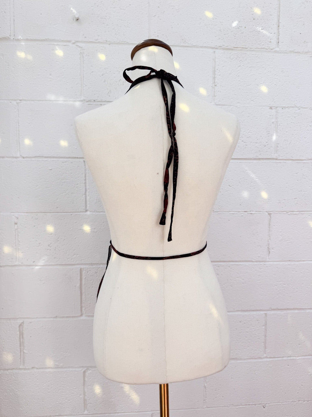 VTG MARA PIXIE BACKLESS HALTER TOP / XS-S - HER PONY VINTAGE