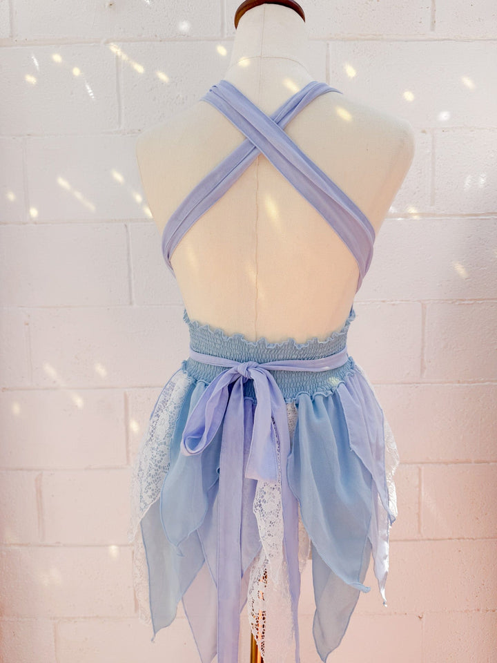 VTG NAIA BLUE PIXIE DRESS / XS-S - HER PONY VINTAGE