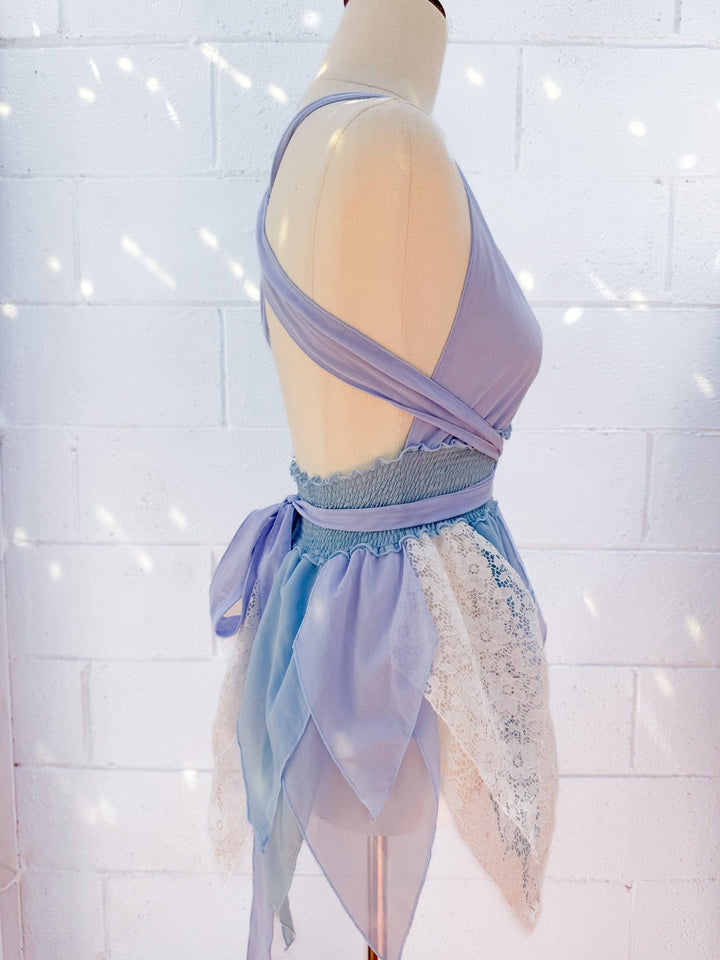 VTG NAIA BLUE PIXIE DRESS / XS-S - HER PONY VINTAGE