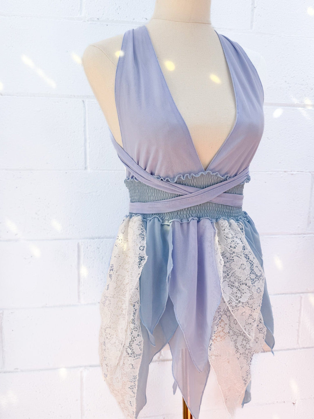 VTG NAIA BLUE PIXIE DRESS / XS-S - HER PONY VINTAGE