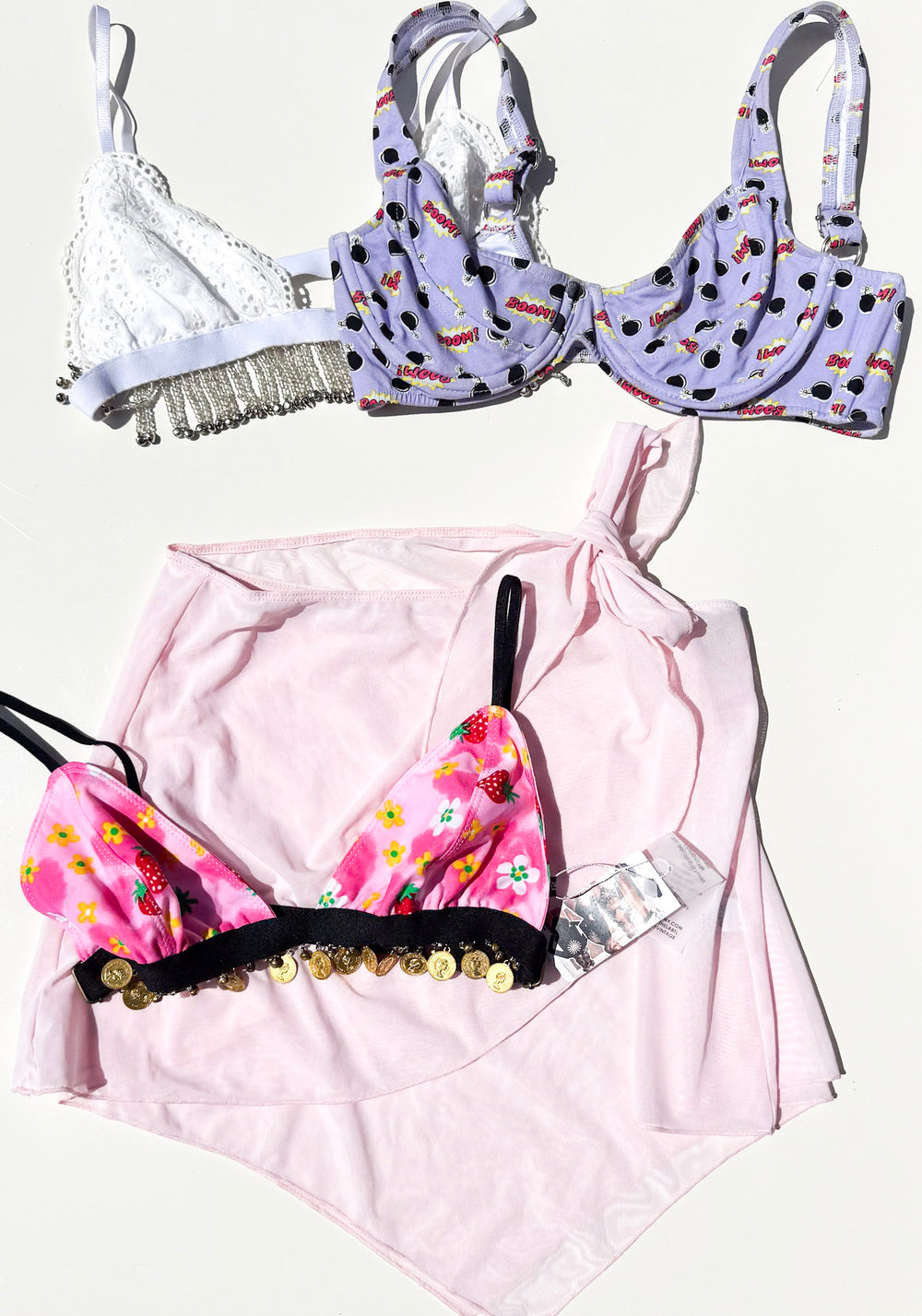 VTG PASTEL PIXIE BUNDLE BRALETTE BUNDLE / M-L - Her Pony