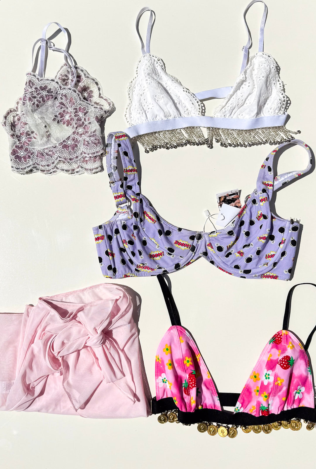 VTG PASTEL PIXIE BUNDLE BRALETTE BUNDLE / M-L - Her Pony