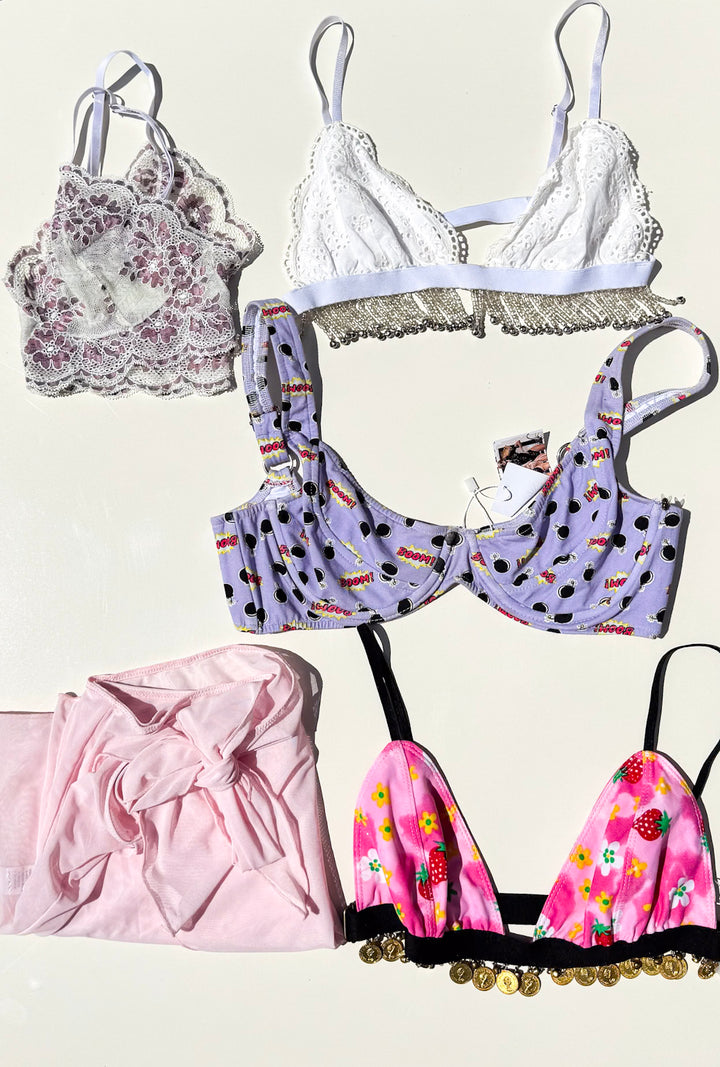 VTG PASTEL PIXIE BUNDLE BRALETTE BUNDLE / M-L - Her Pony