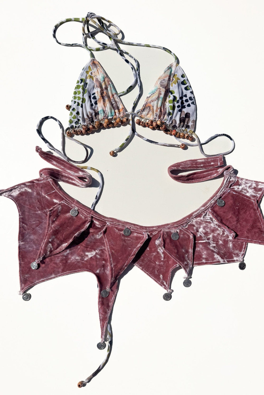 VTG PINK VELVET PIXIE BELT - HER PONY VINTAGE