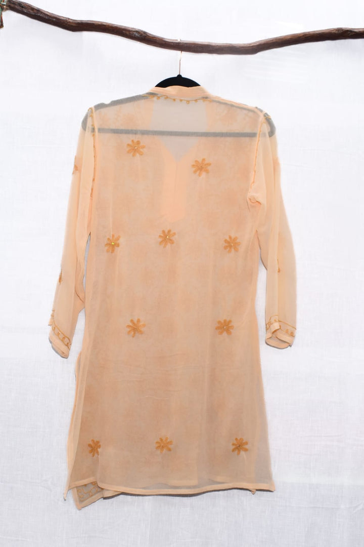 *VTG SUNNY EMBROIDERED SHEER KAFTAN DRESS / - SAMPLE SALE