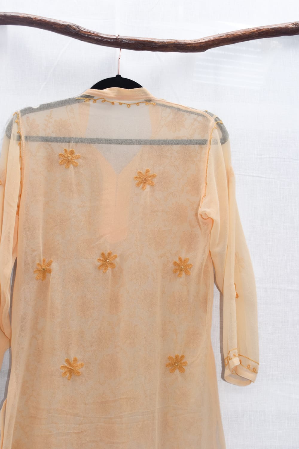 *VTG SUNNY EMBROIDERED SHEER KAFTAN DRESS / - SAMPLE SALE