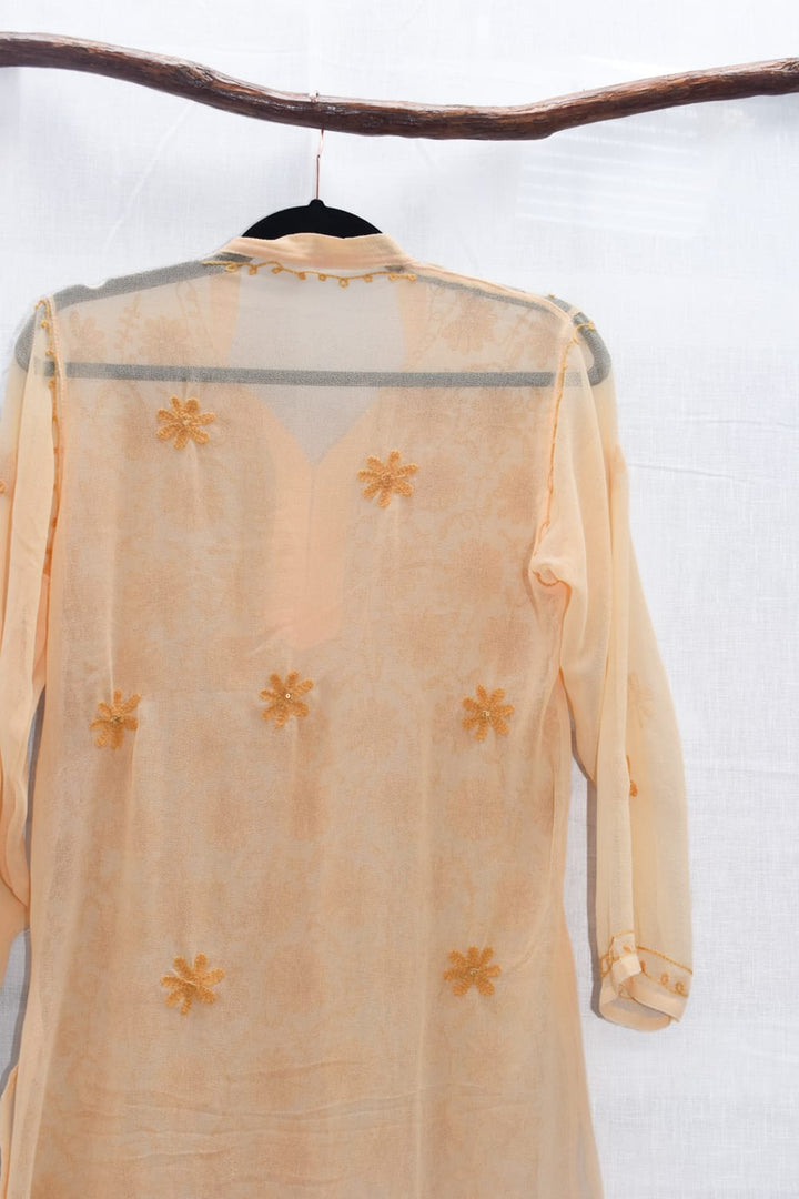 *VTG SUNNY EMBROIDERED SHEER KAFTAN DRESS / - SAMPLE SALE