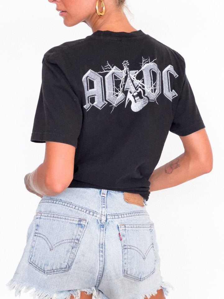 VTG VINTAGE AC/DC T SHIRT / M - RE-WORKED
