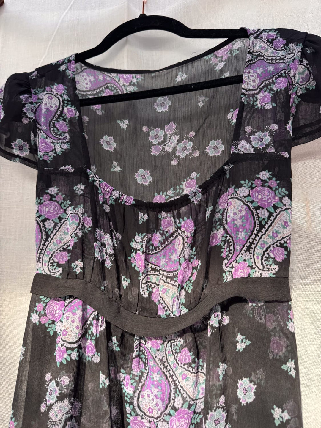 *VTG Y2K BABYDOLL SUPER MINI DRESS / LONG TOP - XS - SAMPLE SALE