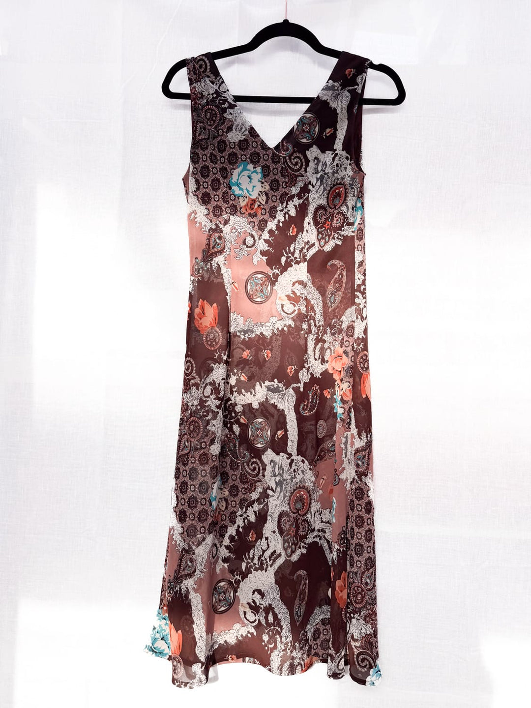 *VTG Y2K PAISLEY MIDI DRESS / - HER PONY VINTAGE
