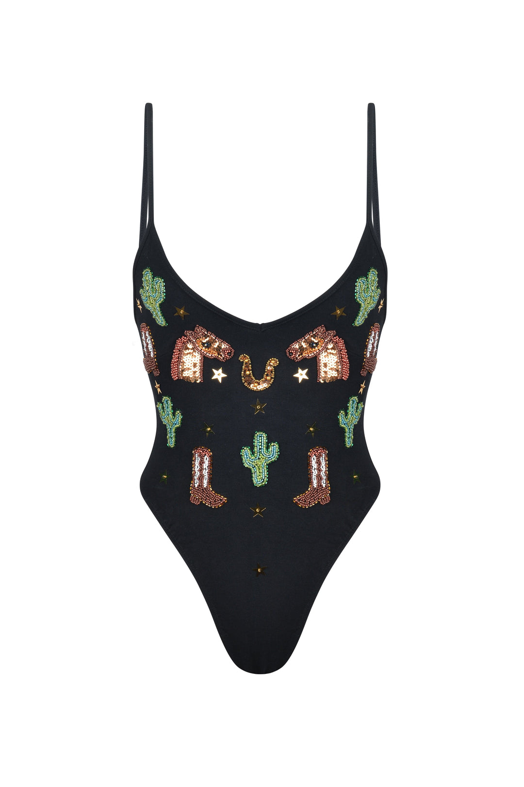 YEE-HAW WESTERN SPARKLE BODYSUIT - Her Pony