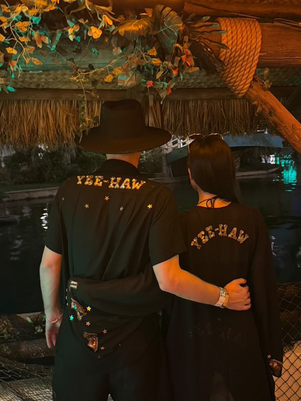 YEE-HAW WESTERN SPARKLE MENS SHIRT - Her Pony